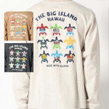 Hawaiian Graphic Printed T-shirt,Long sleeve,Colorful,9 Turtles,Aloha,Hulalani Hawaii,100% cotton,men's,Ladies,daily use